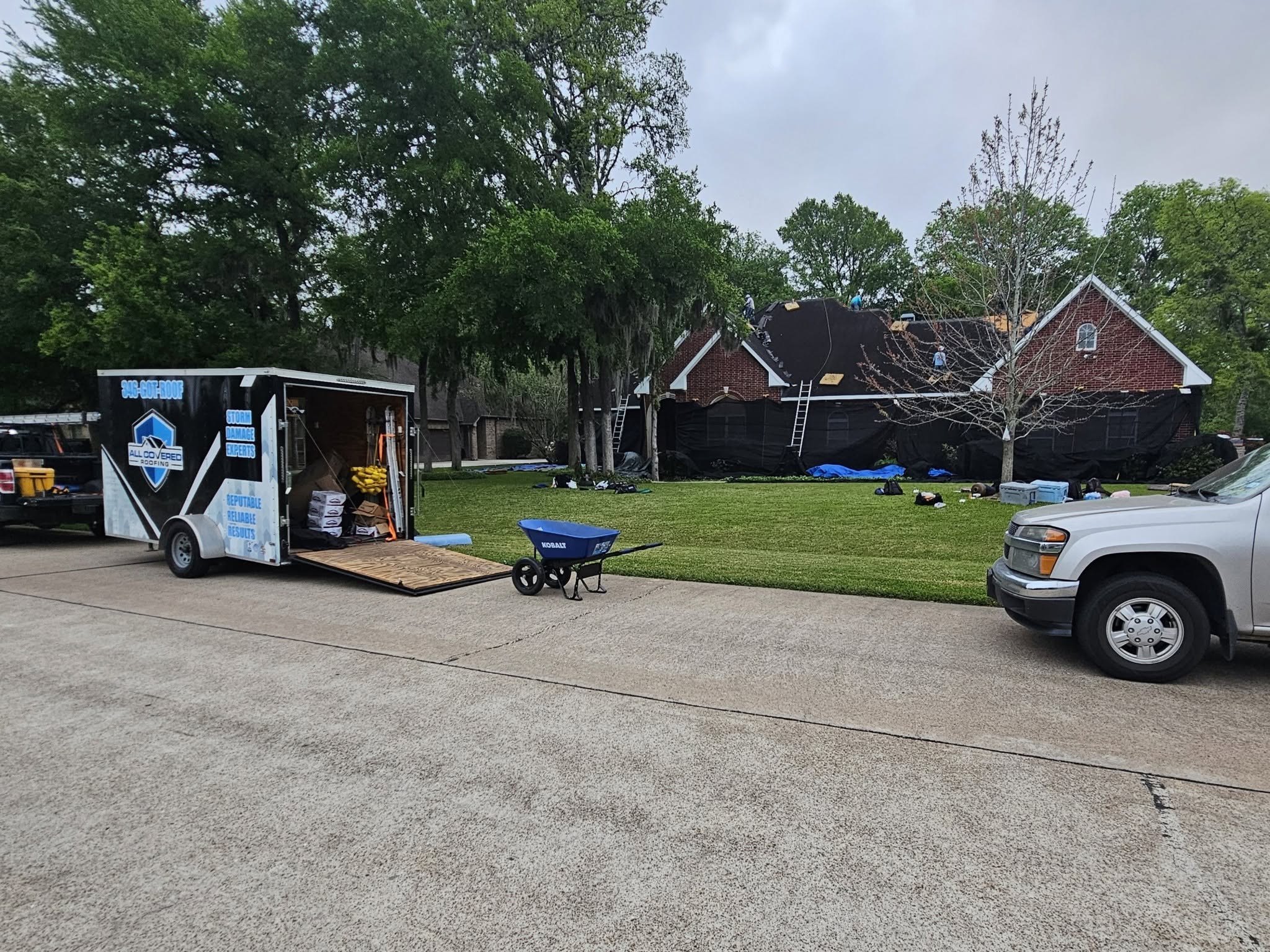 East Houston residential neighborhood roof replacement by All Covered Roofing