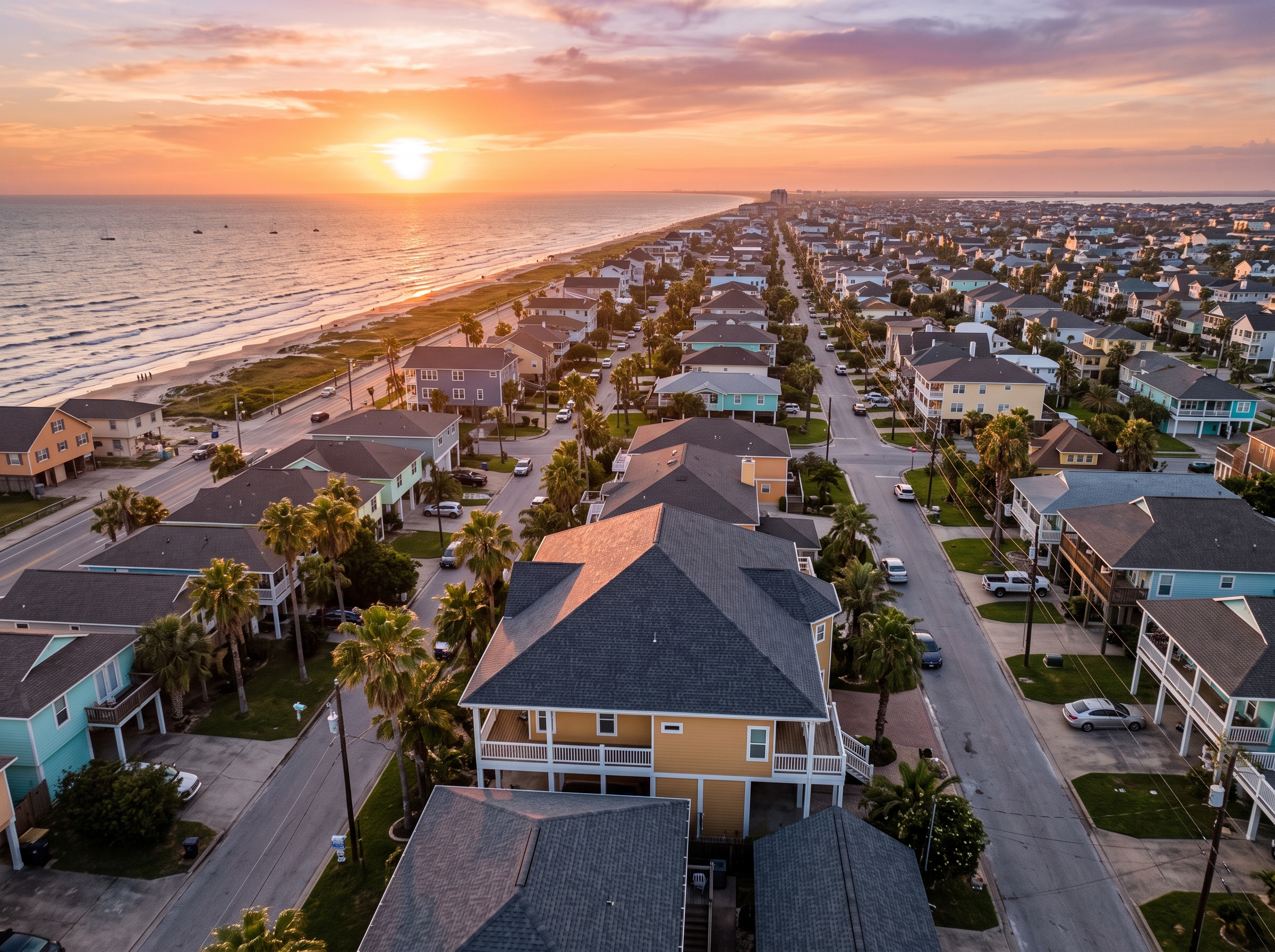Galveston home with storm resistant roofing installed