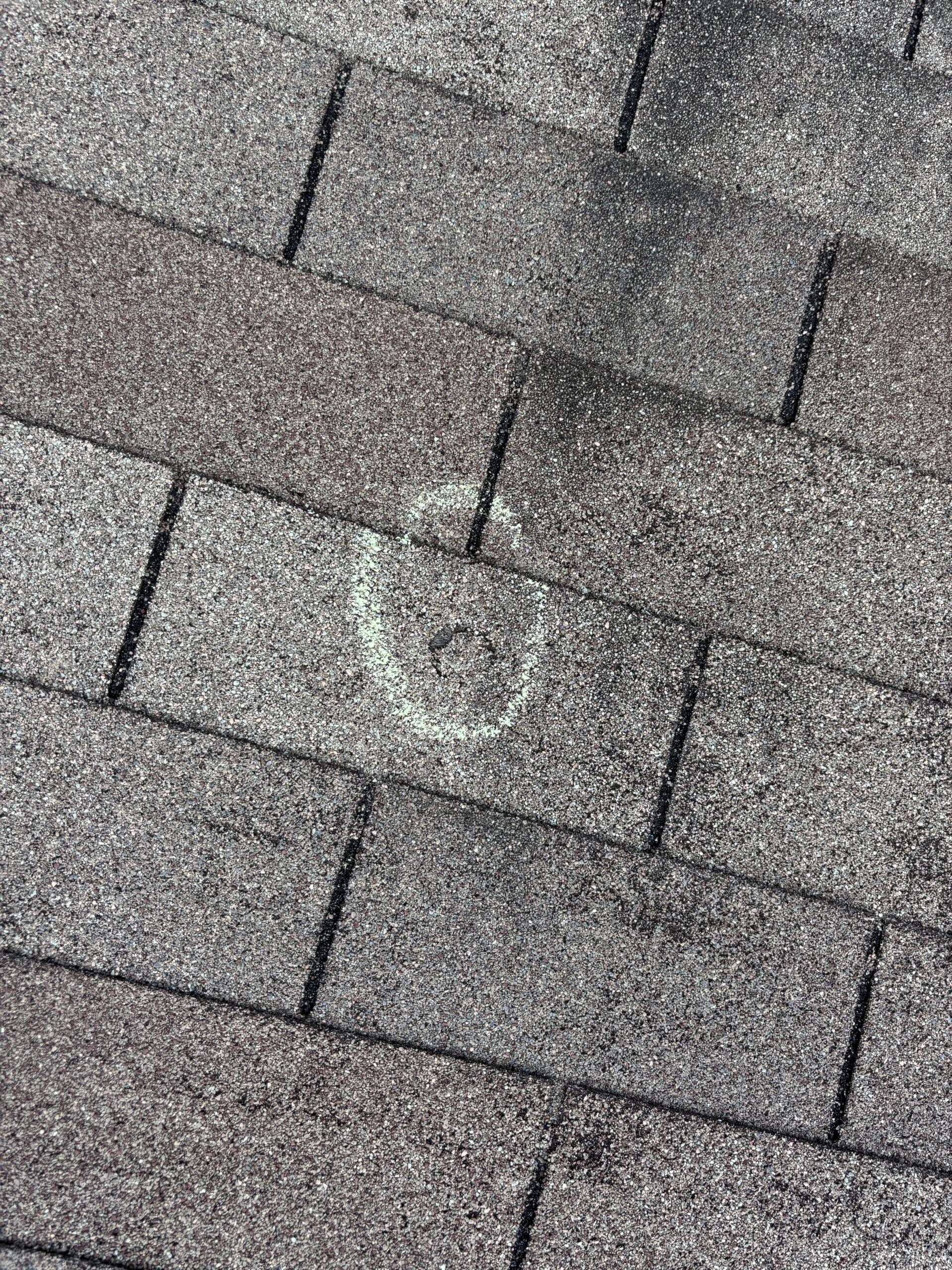 Documented roof damage inspection on Park York Dr in Katy, TX 77450